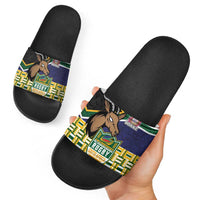 South Africa Rugby Slide Sandals Go Bokke-Amabokoboko Spirit - Wonder Print Shop