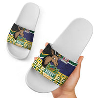 South Africa Rugby Slide Sandals Go Bokke-Amabokoboko Spirit - Wonder Print Shop