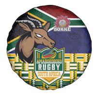 South Africa Rugby Spare Tire Cover Go Bokke-Amabokoboko Spirit - Wonder Print Shop