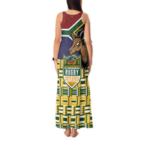 South Africa Rugby Tank Maxi Dress Go Bokke-Amabokoboko Spirit - Wonder Print Shop