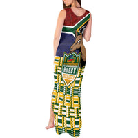 South Africa Rugby Tank Maxi Dress Go Bokke-Amabokoboko Spirit - Wonder Print Shop
