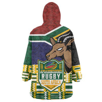 South Africa Rugby Wearable Blanket Hoodie Go Bokke-Amabokoboko Spirit - Wonder Print Shop