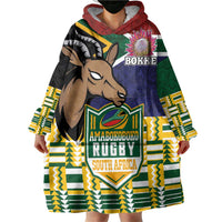 South Africa Rugby Wearable Blanket Hoodie Go Bokke-Amabokoboko Spirit - Wonder Print Shop