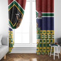 South Africa Rugby Window Curtain Go Bokke-Amabokoboko Spirit - Wonder Print Shop