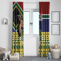 South Africa Rugby Window Curtain Go Bokke-Amabokoboko Spirit - Wonder Print Shop