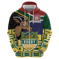 South Africa Rugby Zip Hoodie Go Bokke-Amabokoboko Spirit - Wonder Print Shop