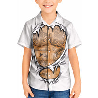 Viking Art Kid Hawaiian Shirt Tattoo Reveal Effect