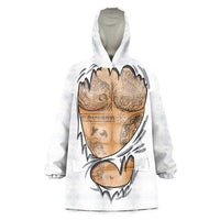 Viking Art Wearable Blanket Hoodie Tattoo Reveal Effect