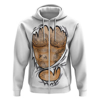 Viking Art Zip Hoodie Tattoo Reveal Effect