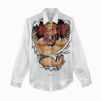 The Notorious Women Casual Shirt Tattoo Reveal Effect