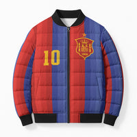 Spain 2026 Football Custom Bomber Puffer Jacket La Roja x Blaugrana