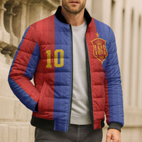 Spain 2026 Football Custom Bomber Puffer Jacket La Roja x Blaugrana