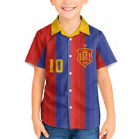 Spain 2026 Football Custom Hawaiian Shirt La Roja x Blaugrana