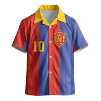 Spain 2026 Football Custom Kid Hawaiian Shirt La Roja x Blaugrana
