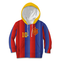 Spain 2026 Football Custom Kid Hoodie La Roja x Blaugrana