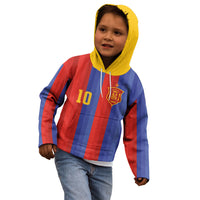 Spain 2026 Football Custom Kid Hoodie La Roja x Blaugrana