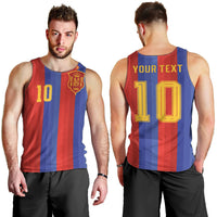 Spain 2026 Football Custom Men Tank Top La Roja x Blaugrana
