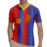 Spain 2026 Football Custom Rugby Jersey La Roja x Blaugrana
