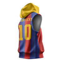 Spain 2026 Football Custom Sleeveless Hoodie La Roja x Blaugrana