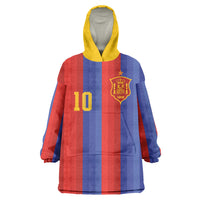 Spain 2026 Football Custom Wearable Blanket Hoodie La Roja x Blaugrana
