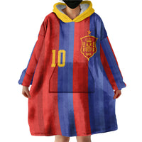 Spain 2026 Football Custom Wearable Blanket Hoodie La Roja x Blaugrana