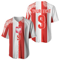Poland Football Custom Baseball Jersey The White-Reds Winged Sport Style