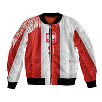 Poland Football Custom Bomber Jacket The White-Reds Winged Sport Style