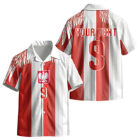 Poland Football Custom Kid Hawaiian Shirt The White-Reds Winged Sport Style