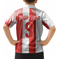 Poland Football Custom Kid Hawaiian Shirt The White-Reds Winged Sport Style