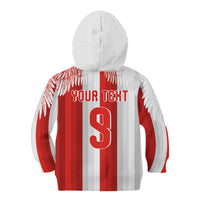 Poland Football Custom Kid Hoodie The White-Reds Winged Sport Style