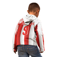 Poland Football Custom Kid Hoodie The White-Reds Winged Sport Style