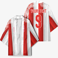 Poland Football Custom Kimono The White-Reds Winged Sport Style