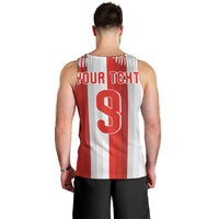 Poland Football Custom Men Tank Top The White-Reds Winged Sport Style