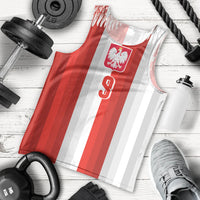 Poland Football Custom Men Tank Top The White-Reds Winged Sport Style