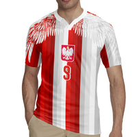 Poland Football Custom Rugby Jersey The White-Reds Winged Sport Style