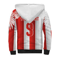 Poland Football Custom Sherpa Hoodie The White-Reds Winged Sport Style
