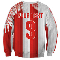 Poland Football Custom Sweatshirt The White-Reds Winged Sport Style