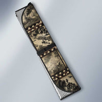 Pearl Harbor Remembrance Day Auto Sun Shade Memories of December 7 with Red Poppy Lei - Wonder Print Shop