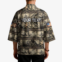 Pearl Harbor Remembrance Day Personalized Kimono Memories of December 7 with Red Poppy Lei - Wonder Print Shop