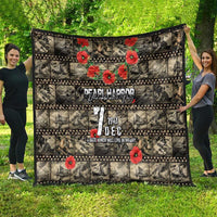 Pearl Harbor Remembrance Day Quilt Memories of December 7 with Red Poppy Lei - Wonder Print Shop