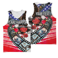 Pearl Harbor Remembrance Day Personalized Basketball Jersey Lest We Forget - The Bald Eagle Remembers - Wonder Print Shop