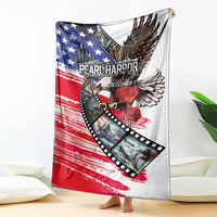 Pearl Harbor Remembrance Day Blanket Lest We Forget - The Bald Eagle Remembers - Wonder Print Shop