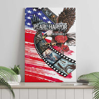 Pearl Harbor Remembrance Day Canvas Wall Art Lest We Forget - The Bald Eagle Remembers - Wonder Print Shop