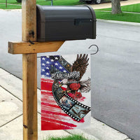 Pearl Harbor Remembrance Day Garden Flag Lest We Forget - The Bald Eagle Remembers - Wonder Print Shop