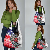 Pearl Harbor Remembrance Day Grocery Bag Lest We Forget - The Bald Eagle Remembers - Wonder Print Shop