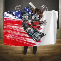 Pearl Harbor Remembrance Day Hooded Blanket Lest We Forget - The Bald Eagle Remembers - Wonder Print Shop