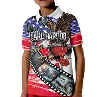 Pearl Harbor Remembrance Day Personalized Kid Polo Shirt Lest We Forget - The Bald Eagle Remembers - Wonder Print Shop