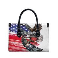 Pearl Harbor Remembrance Day Leather Bag Lest We Forget - The Bald Eagle Remembers - Wonder Print Shop
