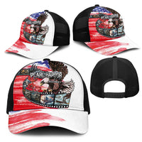 Pearl Harbor Remembrance Day Personalized Mesh Trucker Cap Lest We Forget-The Bald Eagle Remembers - Wonder Print Shop
