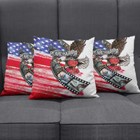Pearl Harbor Remembrance Day Pillow Cover Lest We Forget - The Bald Eagle Remembers - Wonder Print Shop